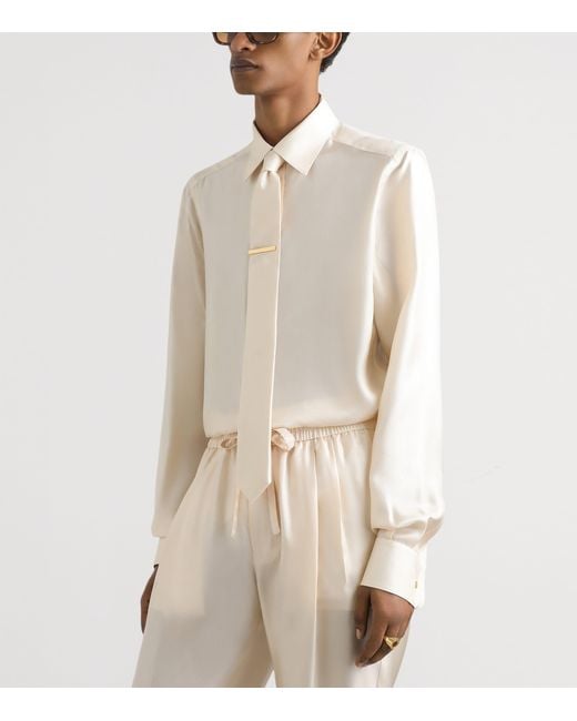 Dolce & Gabbana White X Martini Silk Shirt for men