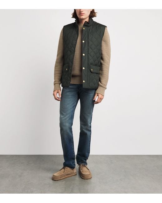 Barbour Green Lowerdale Quilted Gilet for men