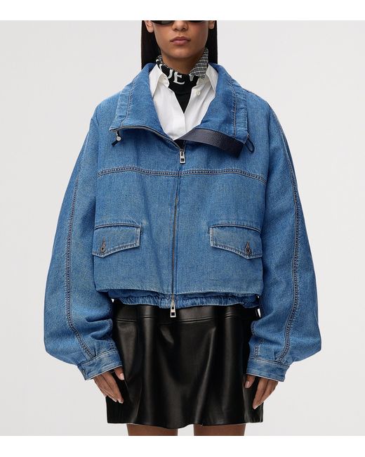 Loewe Blue Denim Bomber Jacket