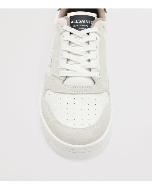 AllSaints White Leather Regan Sneakers for men