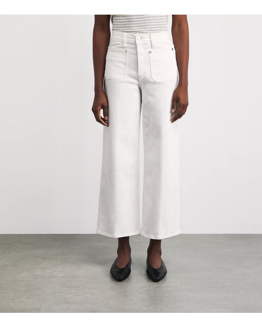 FRAME White Le Slim Palazzo High-Rise Wide-Leg Jeans