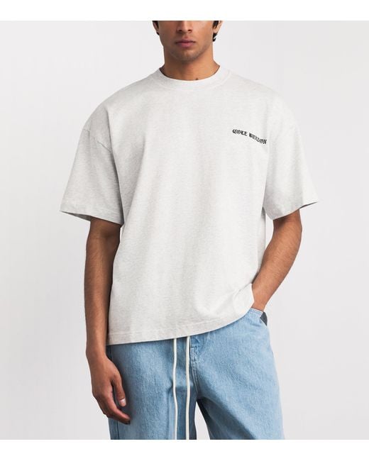 Cole Buxton White Gothic Logo T-Shirt for men