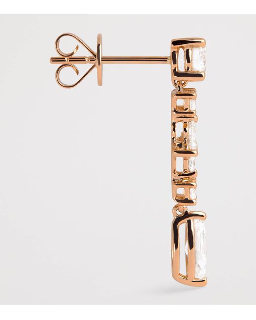 Anita Ko White And Diamond Vivi Drop Earrings