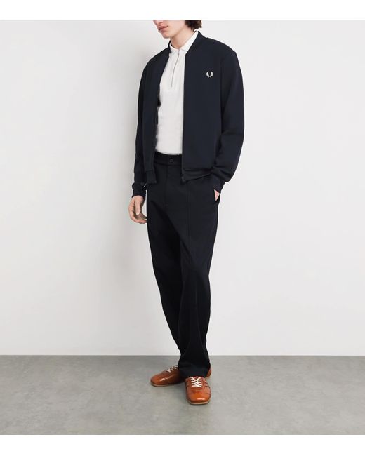 Fred Perry Blue Stripe Tape Track Jacket for men