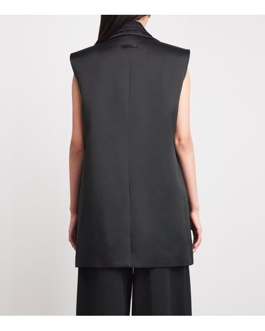 Jean Paul Gaultier Black Double-Layer Sleeveless Jacket