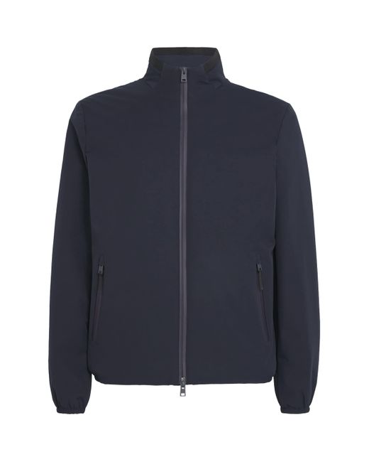 Woolrich Blue Down Waterproof Sailing Bomber Jacket for men