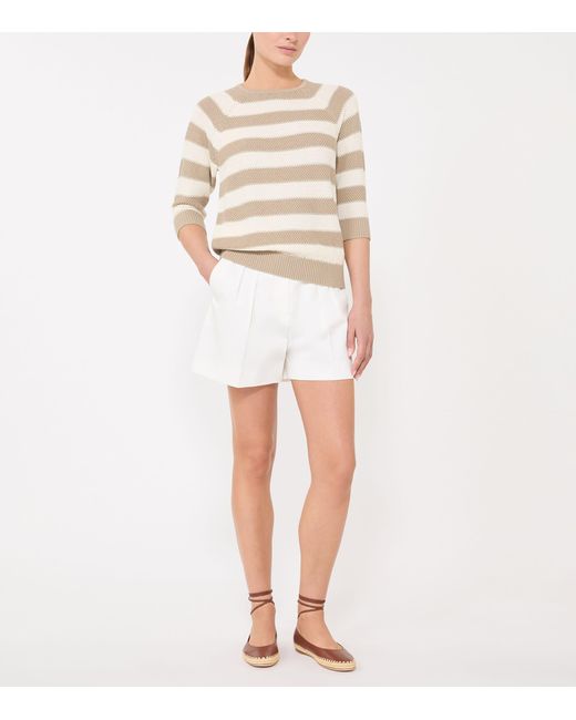 Max Mara Natural Stripe Sweater