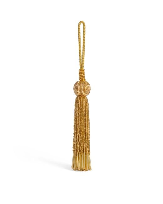 Harrods Metallic Beaded Tassel Tree Decoration