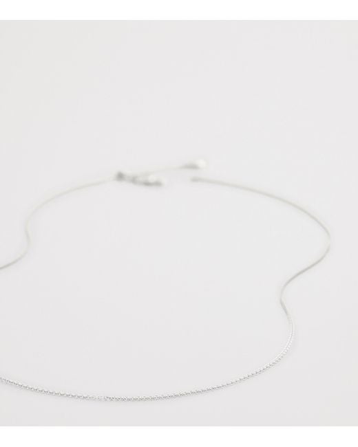 Monica Vinader White Sterling Chain Necklace