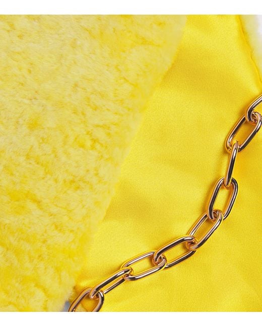 Gabriela Hearst Yellow Lambskin Demeter Coat Collar