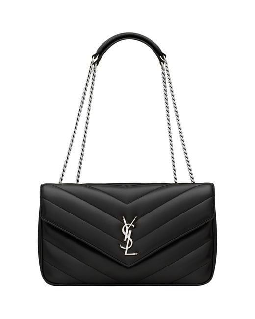 Saint Laurent Black Loulou Medium