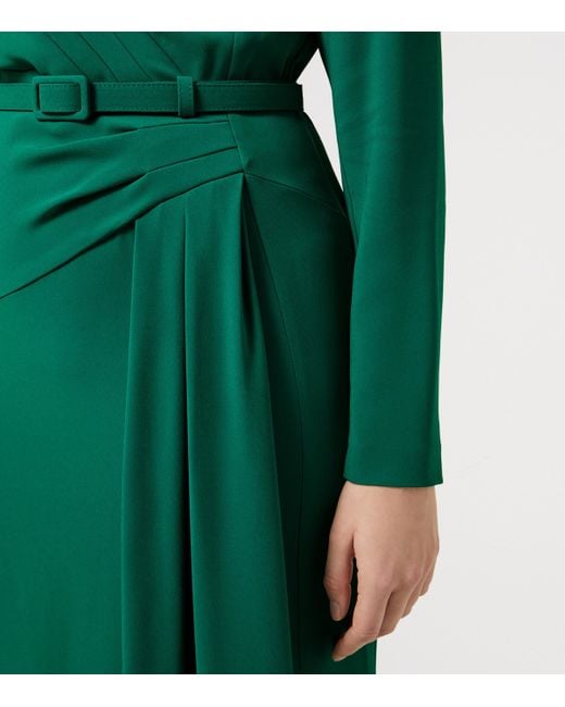 Marina Rinaldi Green Draped Maxi Dress