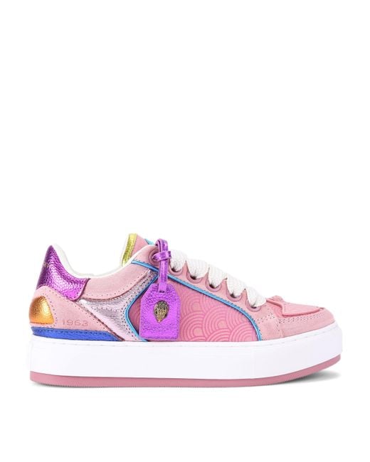 Kurt Geiger Pink Southbank Tag Sneakers
