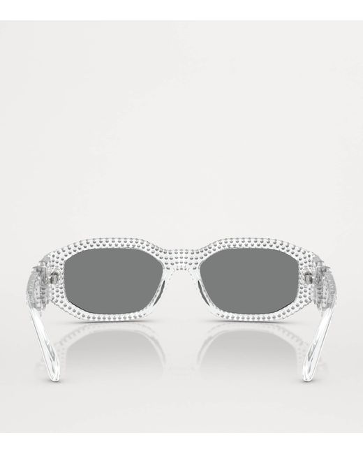 Versace Gray Nylon Sunglasses for men