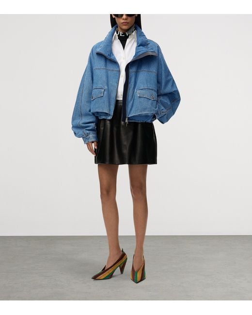 Loewe Blue Denim Bomber Jacket