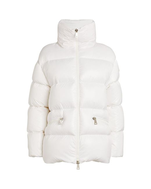 Moncler Synthetic Genos Puffer Jacket in White | Lyst UK