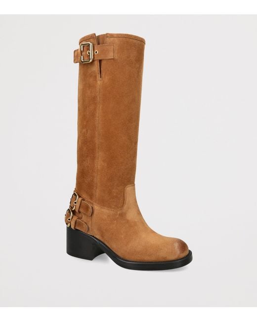 Chloé Brown Suede Dakota Boots 60
