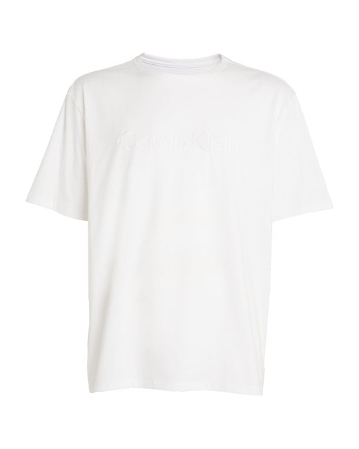 Calvin Klein White Logo Pyjama Top for men