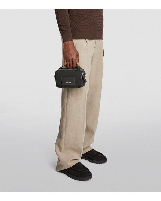 Giorgio Armani Black Mini Crossbody Bag for men