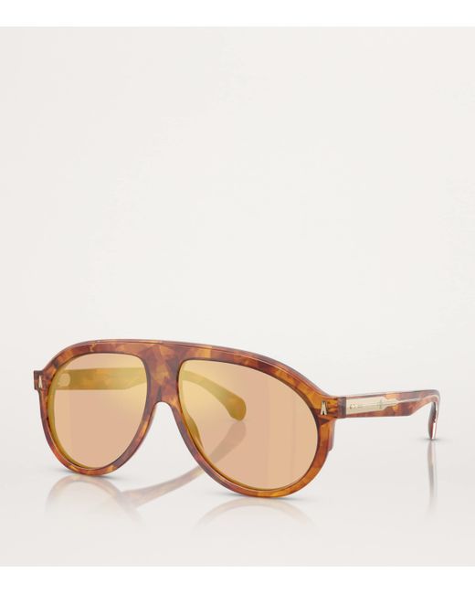 Moncler Brown Acetate Fhaite Me6001 Sunglasses