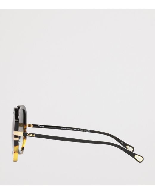 Chloé Green Ch0105S Rectangle Sunglasses