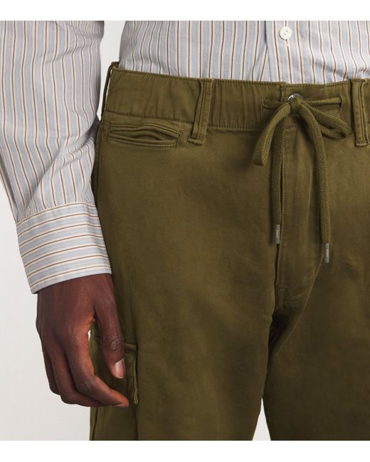 Polo Ralph Lauren Green Stretch-Cotton Slim Cargo Trousers for men