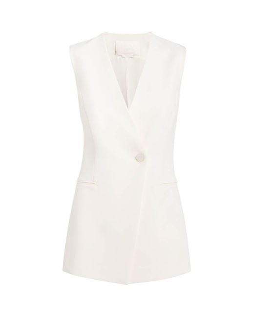 Nomadissem White Cady Tailored Pebble Waistcoat