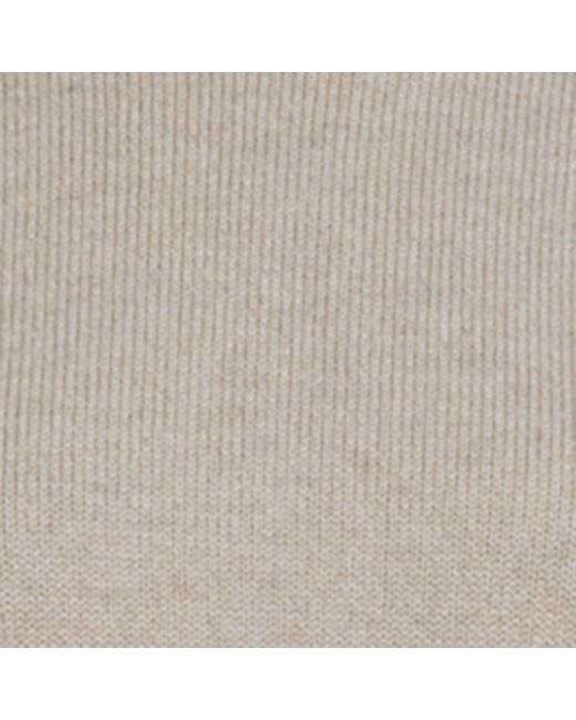 Alaïa Gray Cashmere-Blend Cropped Sweater