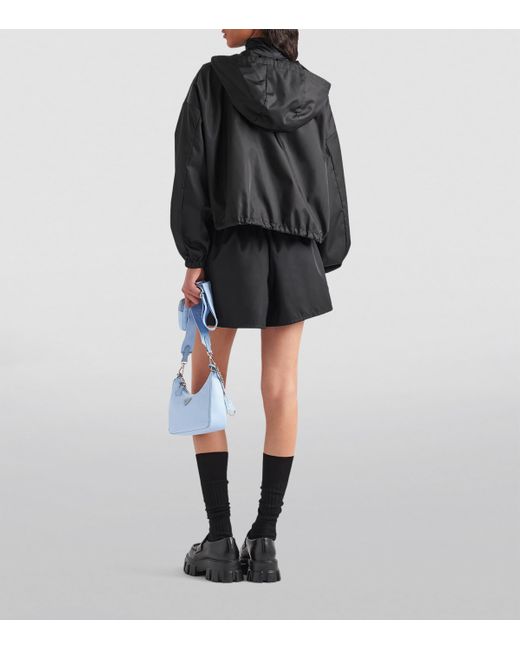 Prada Black Re-Nylon Cropped Jacket