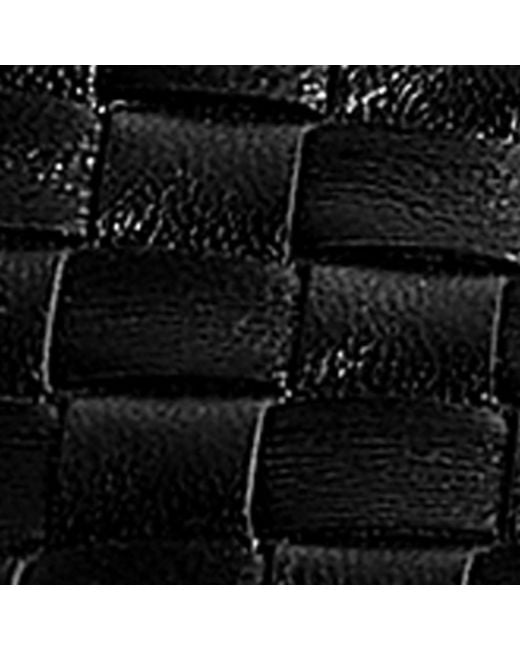 Bottega Veneta Black Leather Intrecciato Slippers