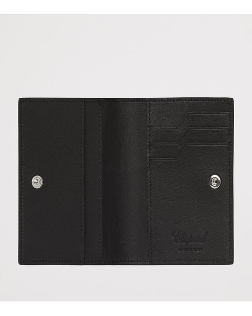 Chopard Black Leather Heritage Card Holder for men