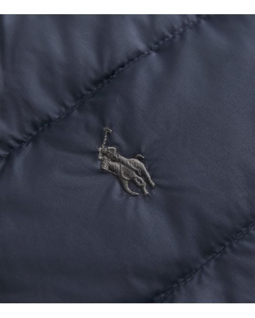 Polo Ralph Lauren Blue Down Packable Colden Jacket for men