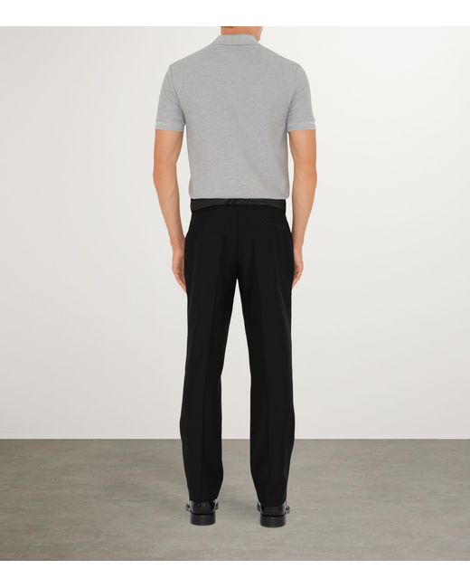 Burberry Gray Cotton Ekd Polo Shirt for men
