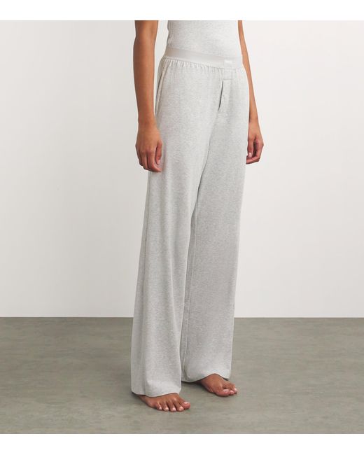 Skims Gray Boyfriend Sweatpants