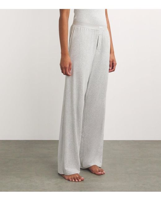 Skims Gray Boyfriend Sweatpants