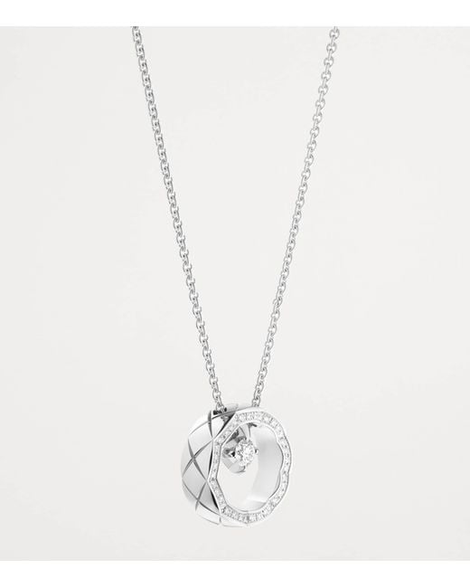 Chanel Metallic And Diamond Coco Crush Necklace