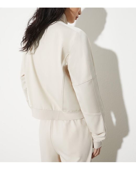 MAX&Co. White Jersey Track Jacket