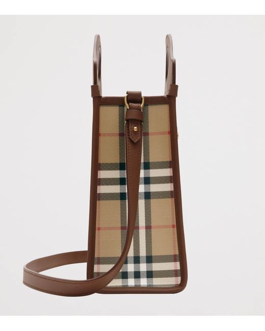 Burberry Brown Mini Canvas Pocket Bag
