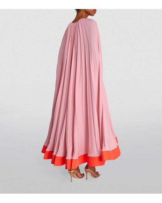 Roksanda Pink Pleated Anaphora Maxi Dress