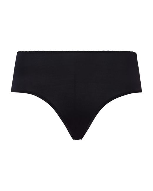 Hanro Black Satin Deluxe Midi Briefs