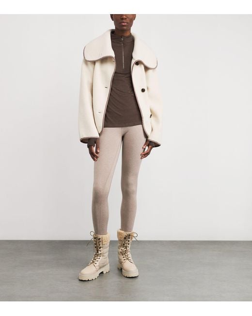 Varley Brown Always Warm Half-Zip Base Layer Top