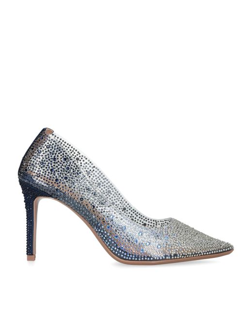 Carvela Kurt Geiger Blue Embellished Lovebird Pumps