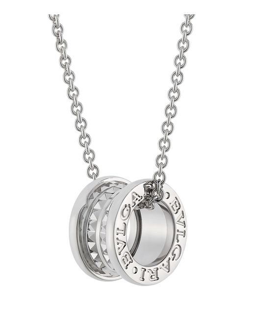 BVLGARI Metallic Silver And Steel Save The Children Necklace