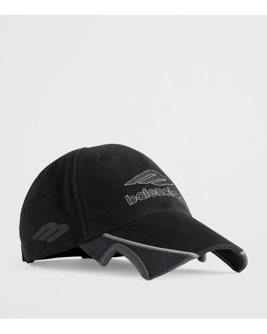 Balenciaga Black Logo Football Cap for men