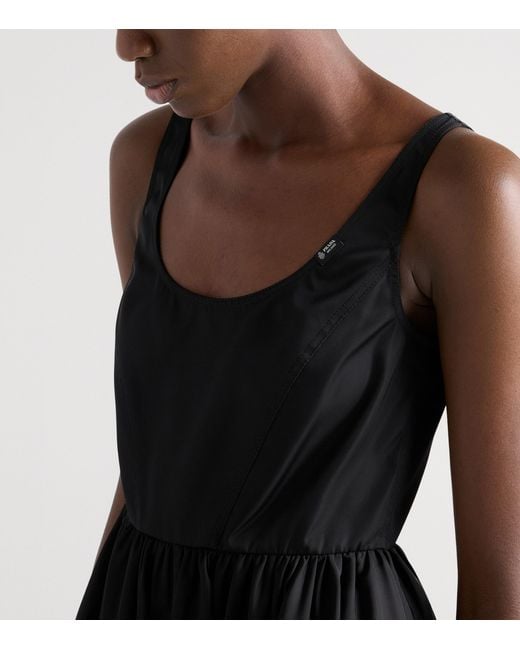 Prada Black Re-Nylon Mini Dress