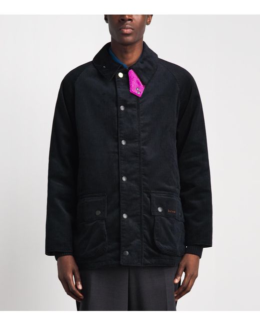 Barbour Blue X Paul Smith Corduroy Beaufort Casual Jacket for men