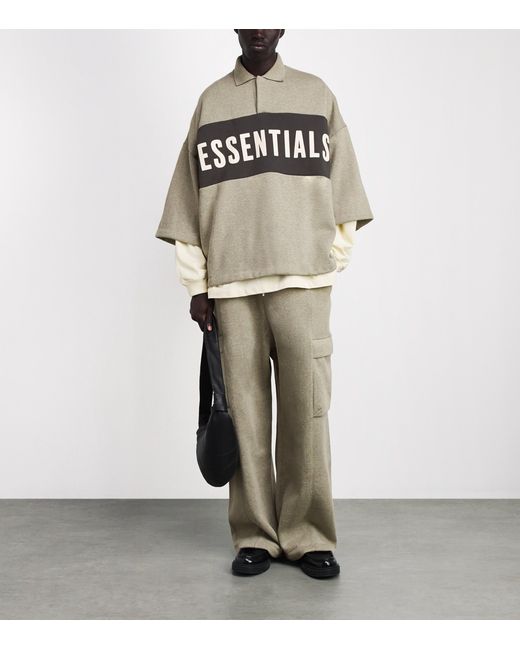 Fear Of God Natural Fleece Cargo Trousers for men