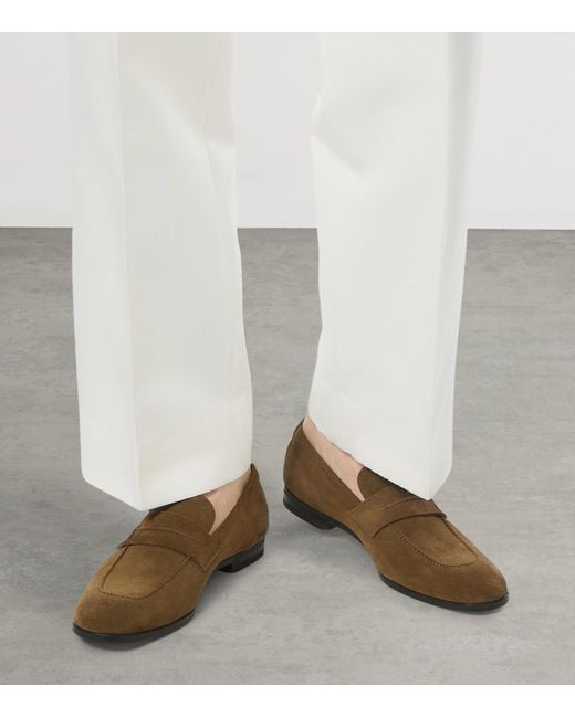 Tom Ford Brown Suede Loafers for men