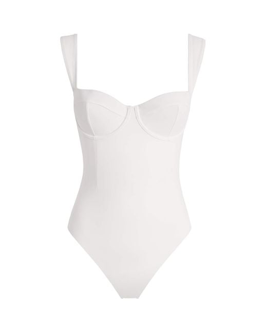 Jonathan Simkhai White Kyle Balconette Swimsuit