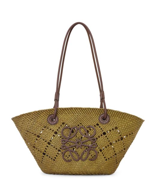 Loewe Metallic X Paula's Ibiza Small Woven Anagram Basket Bag